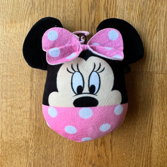 Disney Minnie Mouse Keychain Coin Purse Headphone Pouch - Picture 1 of 6
